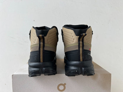 On Cloudrock Mid Waterproof Hiking Boots in Olive / Black