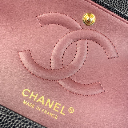 CC Small Classic Flap Bag Black Caviar