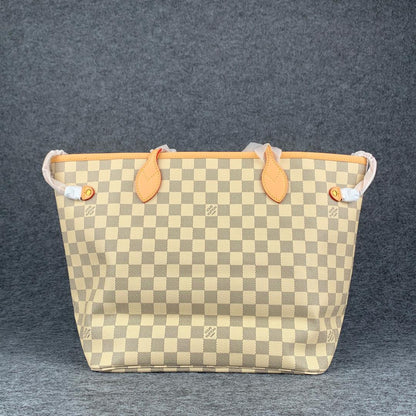 NEVERFULL DAMIER AZUR MM ROSE BALLERINE LINING
