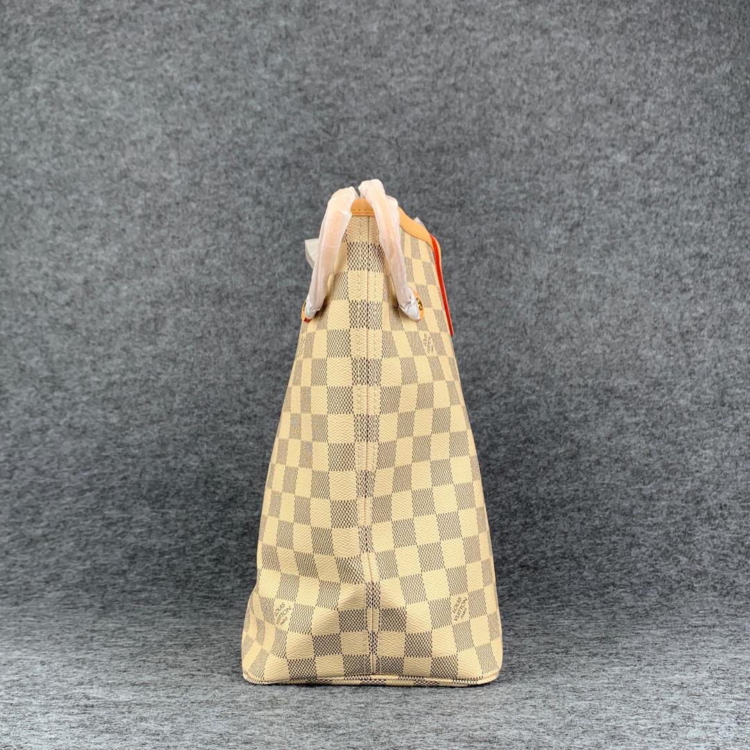 NEVERFULL DAMIER AZUR MM ROSE BALLERINE LINING
