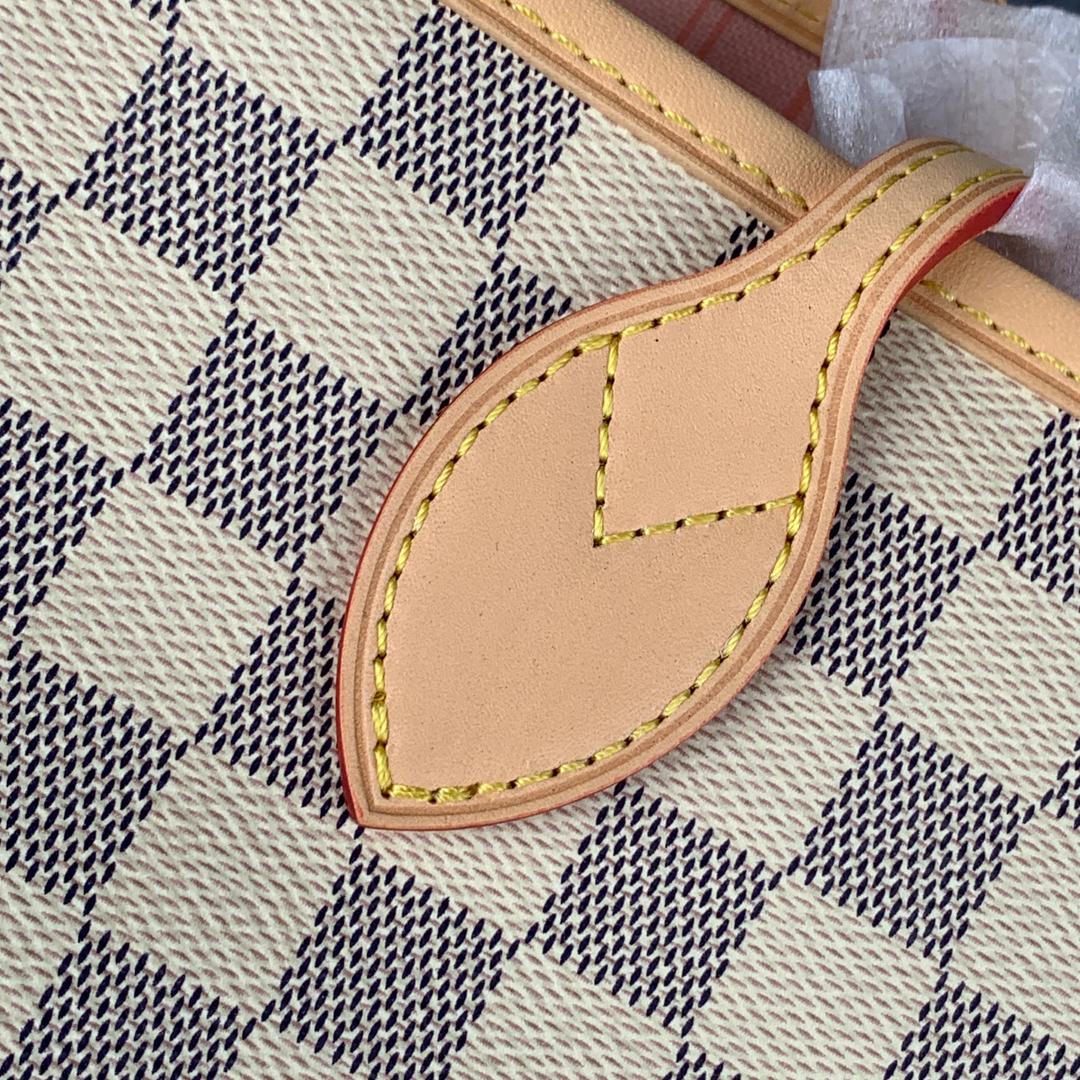 NEVERFULL DAMIER AZUR MM ROSE BALLERINE LINING