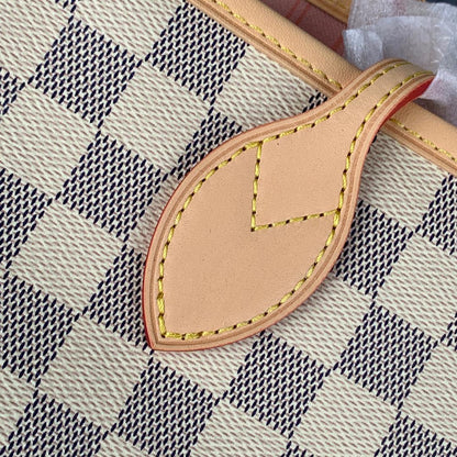 NEVERFULL DAMIER AZUR MM ROSE BALLERINE LINING