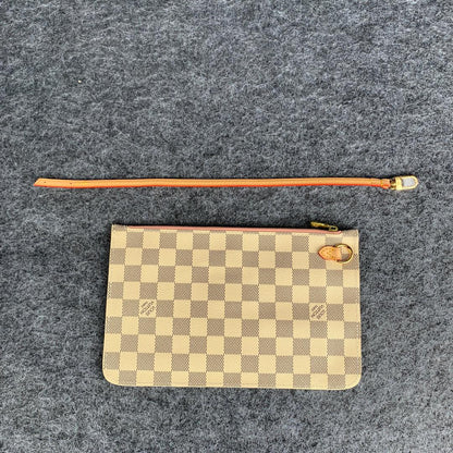 NEVERFULL DAMIER AZUR MM ROSE BALLERINE LINING