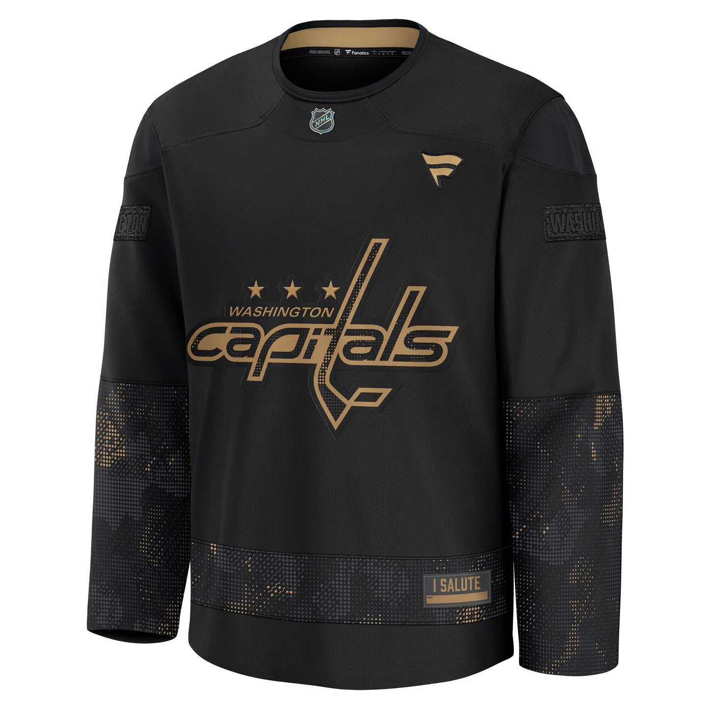 Washington Capitals Fanatics 2024 Military Appreciation Practice Jersey - Black