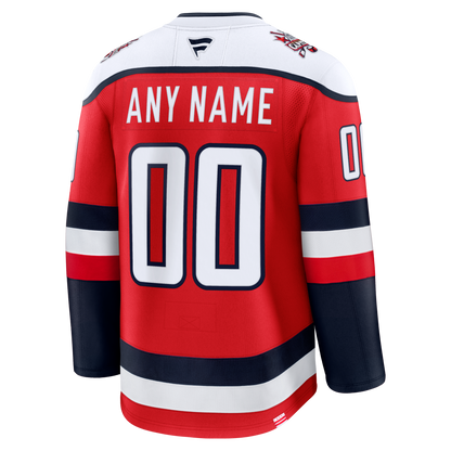 Washington Capitals Fanatics Alternate Premium Custom Jersey - Red