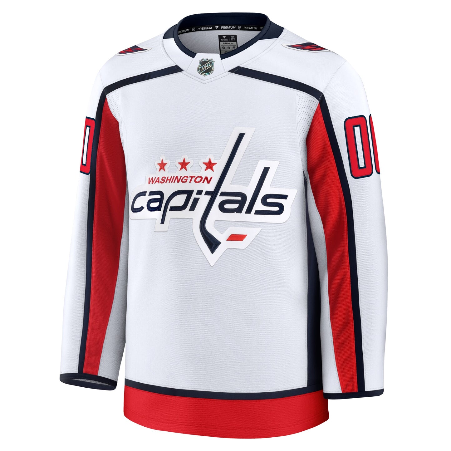 Washington Capitals Fanatics Away Premium Custom Jersey - White