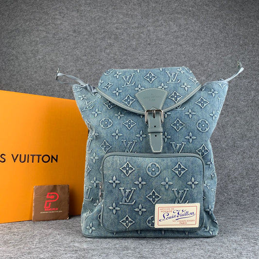LV BACKPACK DENIM JACQUARD 'BLUE'