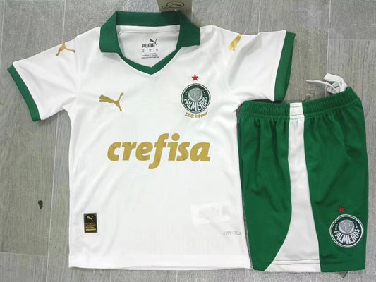 KIDS SE Palmeiras 2024/25 Away Football Kit Set (Jersey + Shorts)
