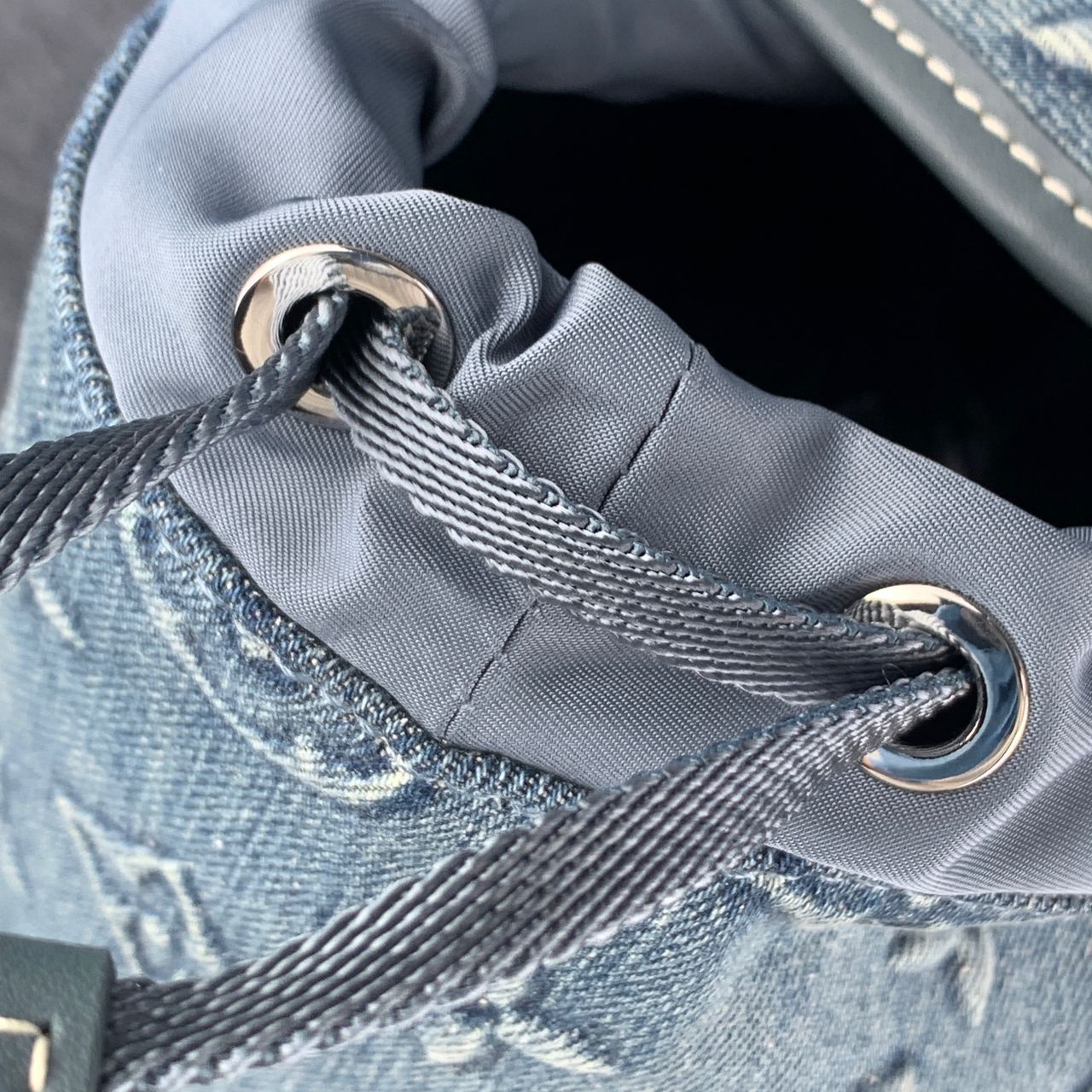 LV BACKPACK DENIM JACQUARD 'BLUE'
