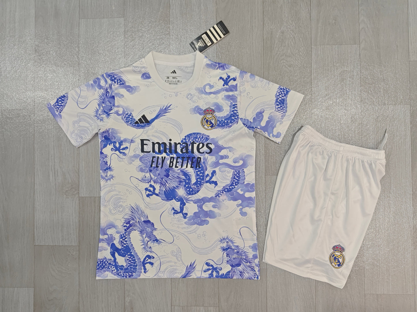 KIDS Real Madrid Blue Dragon Special Edition Kit (Jersey & Shorts Set)