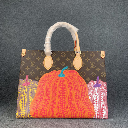 LV YK Onthego PM Pumpkin Print