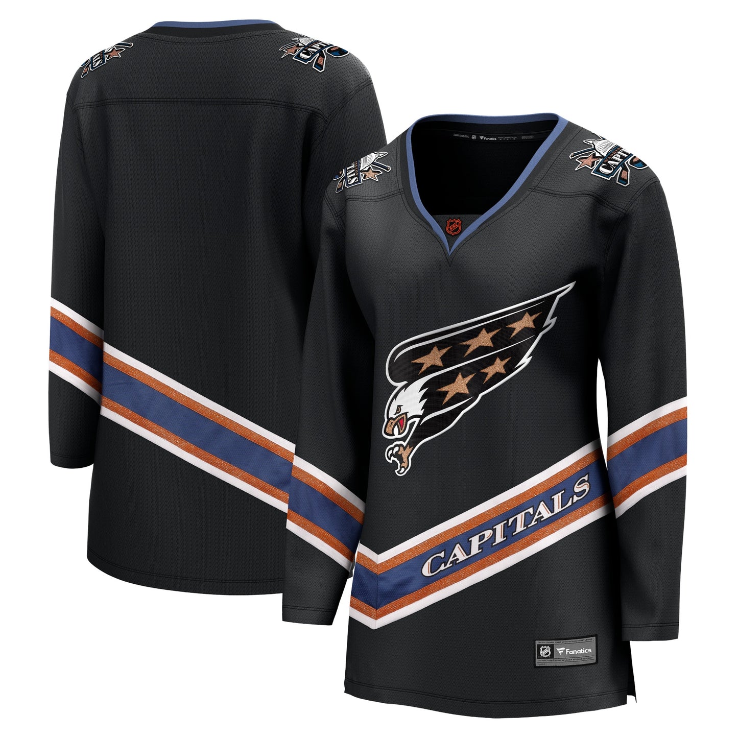 Washington Capitals Fanatics Women's Special Edition 2.0 Breakaway Blank Jersey - Black