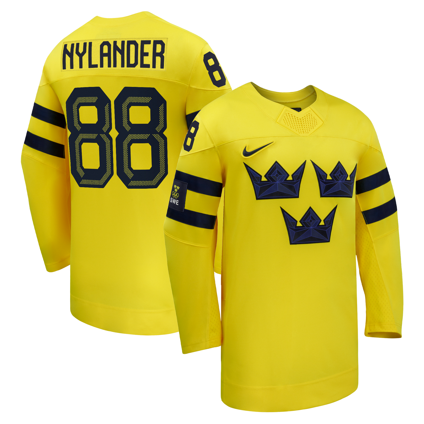 William Nylander Sweden Hockey Nike 2026 Away Replica Jersey - Yellow