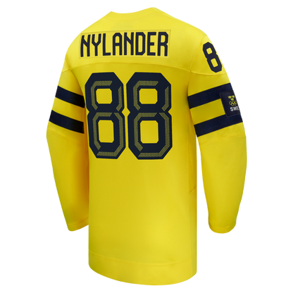 William Nylander Sweden Hockey Nike 2026 Away Replica Jersey - Yellow