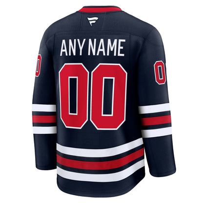 Winnipeg Jets Fanatics Alternate Premium Custom Jersey - Navy