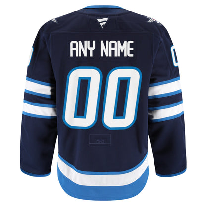 Winnipeg Jets Fanatics Home Authentic Pro Custom Jersey - Navy