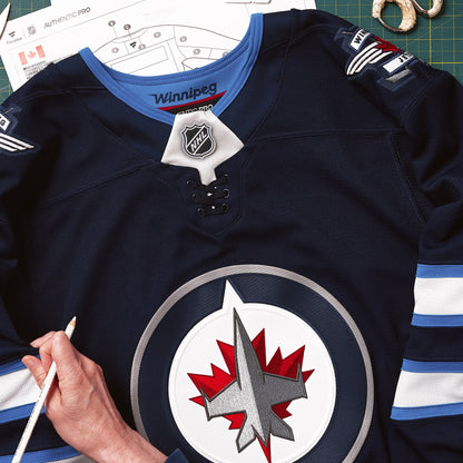 Winnipeg Jets Fanatics Home Authentic Pro Custom Jersey - Navy