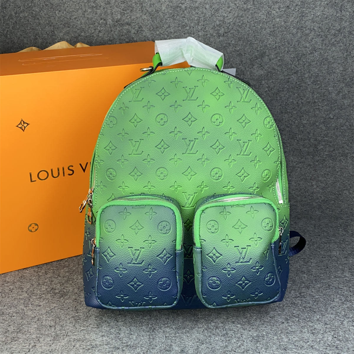 LV MULTIPOCKETS BACKPACK TAURILLON ILLUSION BLUE-GREEN