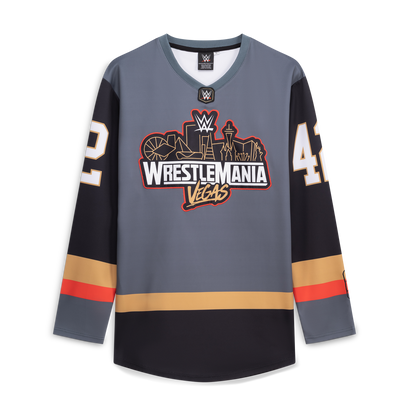 WrestleMania 42 Fashion Hockey Jersey - Gray