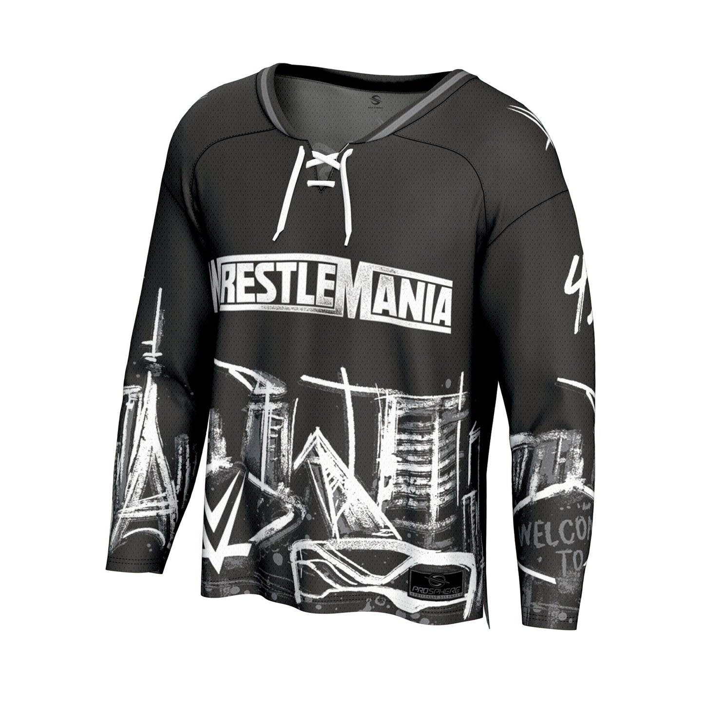 WrestleMania 42 ProSphere Unisex Skyline Fashion Hockey Jersey - Black