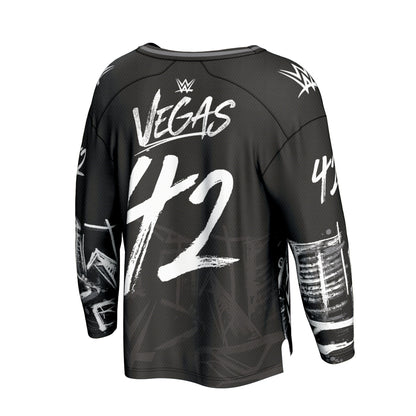 WrestleMania 42 ProSphere Unisex Skyline Fashion Hockey Jersey - Black