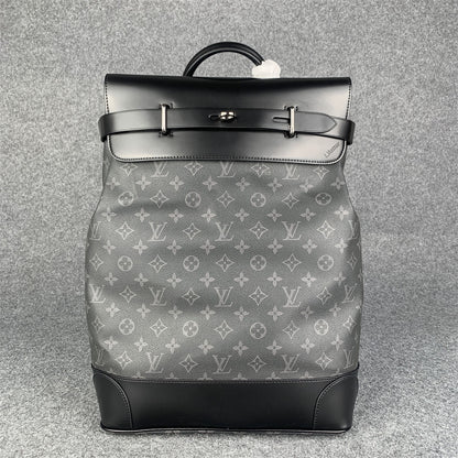 LV Steamer Backpack Monogram Eclipse