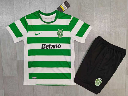 KIDS Sporting CP 2025/26 Home Stadium Kit (Replica)