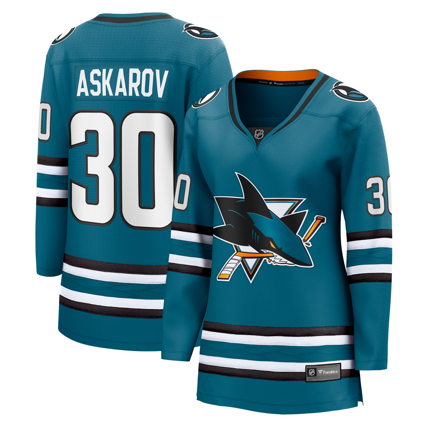 Yaroslav Askarov San Jose Sharks Fanatics Women's Home Breakaway Jersey - Teal