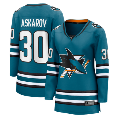 Yaroslav Askarov San Jose Sharks Fanatics Women's Home Breakaway Jersey - Teal