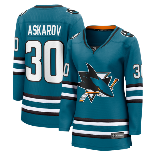 Yaroslav Askarov San Jose Sharks Fanatics Women's Home Breakaway Jersey - Teal