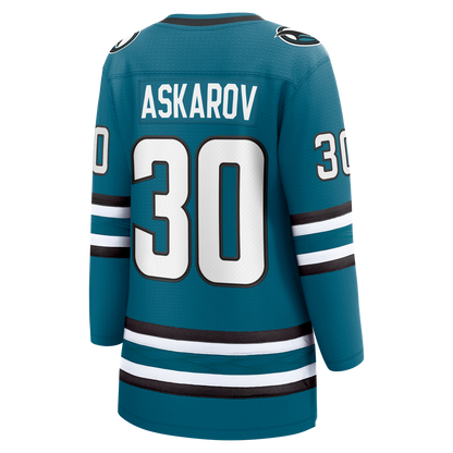Yaroslav Askarov San Jose Sharks Fanatics Women's Home Breakaway Jersey - Teal