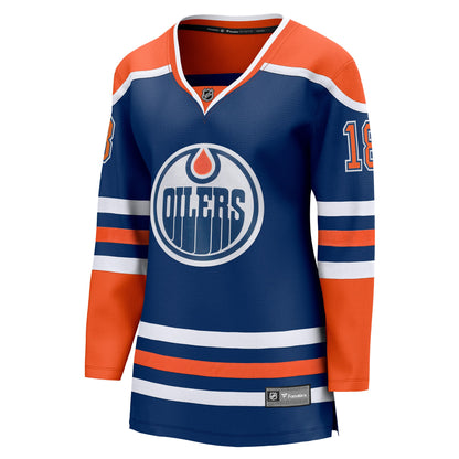 Zach Hyman Edmonton Oilers Fanatics Women's Home Breakaway Player Jersey - Royal