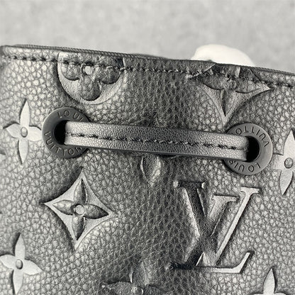LV Black & Orange Taurillon Leather Monogram Christopher Backpack