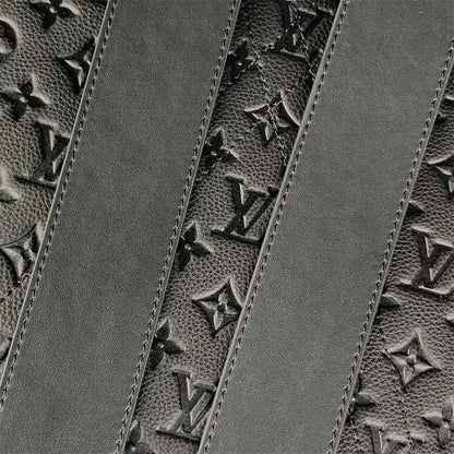LV Black & Orange Taurillon Leather Monogram Christopher Backpack