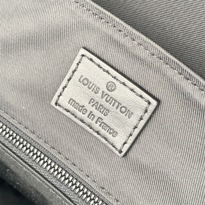 LV Black & Orange Taurillon Leather Monogram Christopher Backpack