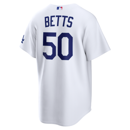 Mookie Betts Los Angeles Dodgers Nike Home Stadium Jersey - White
