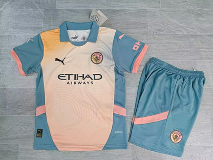 KIDS Manchester City FC “Gradient” Special Edition Kit (Jersey & Shorts Set)