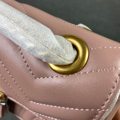 GG Marmont Matelasse Super Mini Bag 'Pink'
