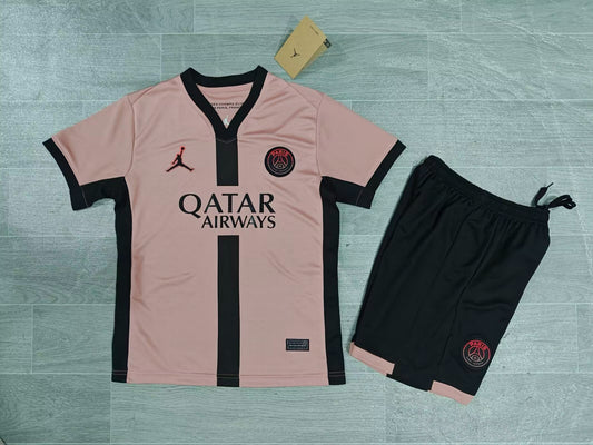 KIDS Paris Saint-Germain x Jordan Brand “Pink” Special Edition Kit (Jersey & Shorts Set)