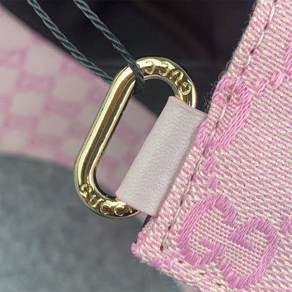 Gucci GG Canvas Baseball Cap/Hat 'Pink'