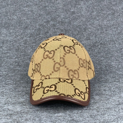 Gucci Jumbo GG Canvas Baseball Hat 'Camel/Ebony'