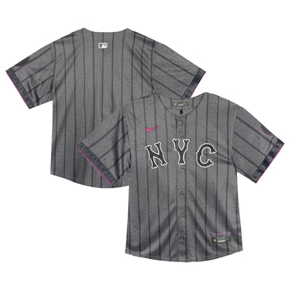 New York Mets Nike Infant 2024 City Connect Limited Jersey - Gray