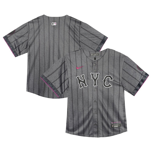 New York Mets Nike Infant 2024 City Connect Limited Jersey - Gray