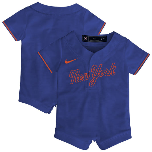 New York Mets Nike Infant Alternate Replica Romper Jersey - Royal