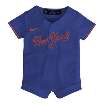 New York Mets Nike Infant Alternate Replica Romper Jersey - Royal