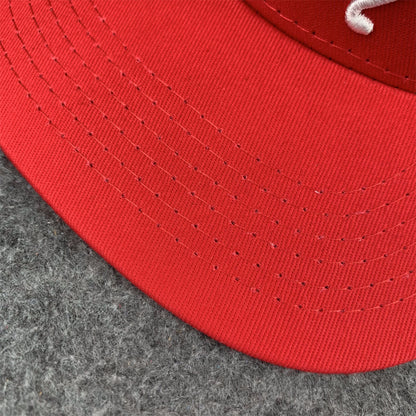 Chrome Hearts Cross Patch Snapback Hat 'Red'