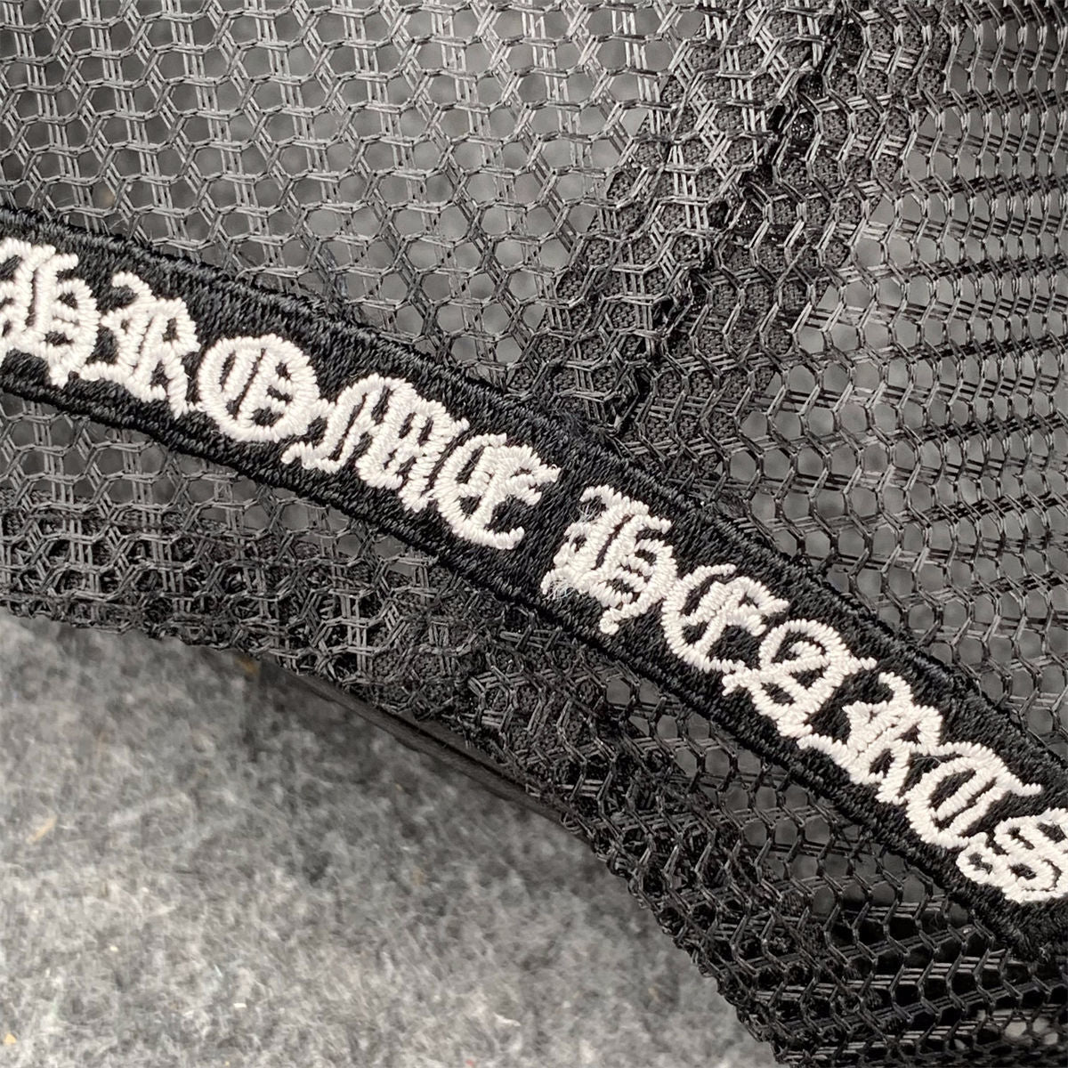 Chrome Hearts Cemetery Trucker Hat 'Black'