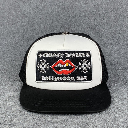 Chrome Hearts Chomper Hollywood Trucker Hat 'Black/White'