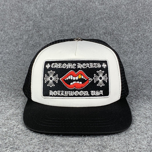Chrome Hearts Chomper Hollywood Trucker Hat 'Black/White'