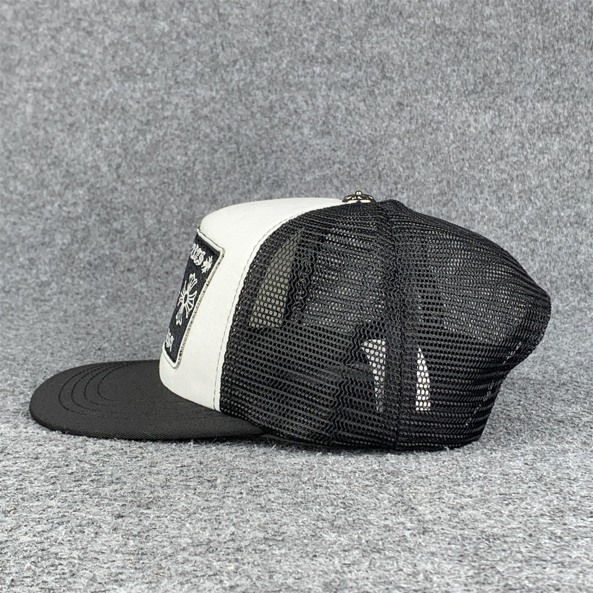 Chrome Hearts Chomper Hollywood Trucker Hat 'Black/White'